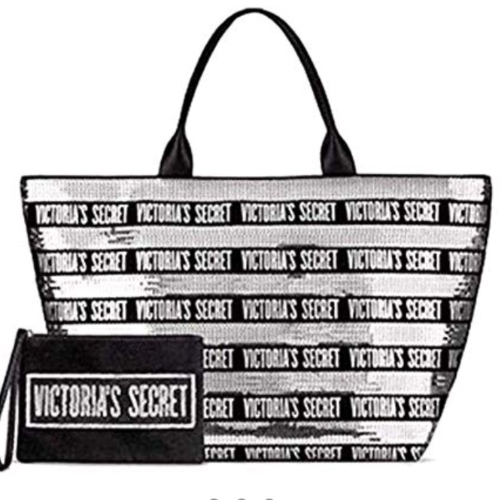 NWT VS sequin tote/beach bag